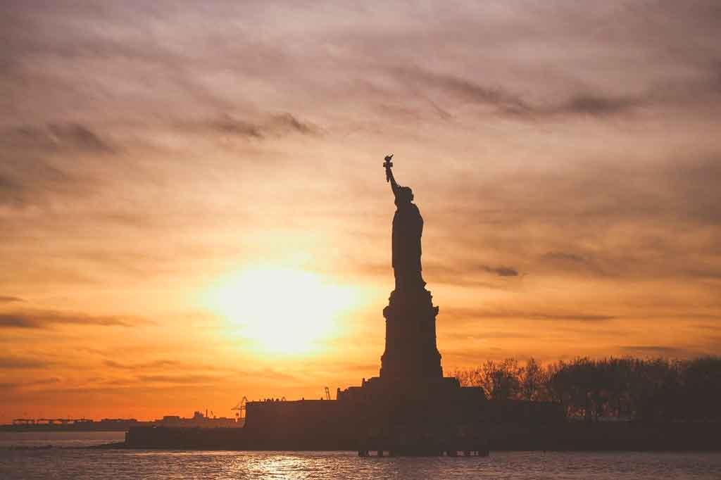 Pontos turísticos nos Estados Unidos estatua da liberdade